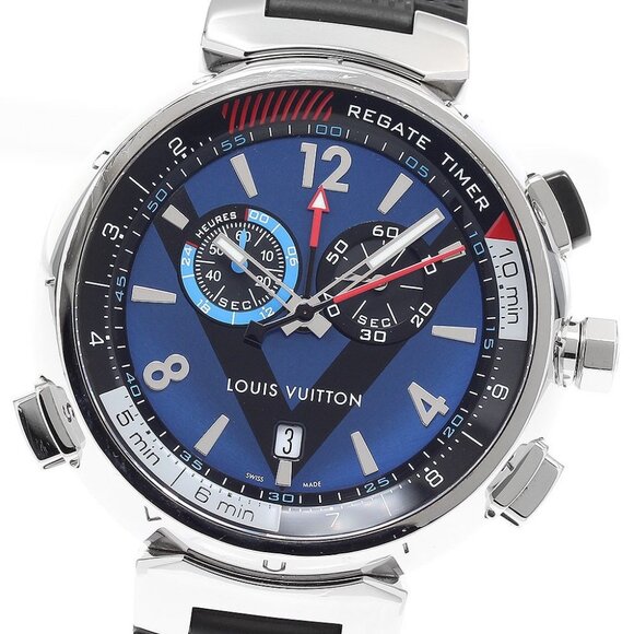 LOUIS VUITTON Tambour Regatta Q102D Chronograph alarm Quartz Men's Watch_891971 - Picture 1 of 5